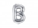 Ballon mylar lettre ''B''- 35cm - argent