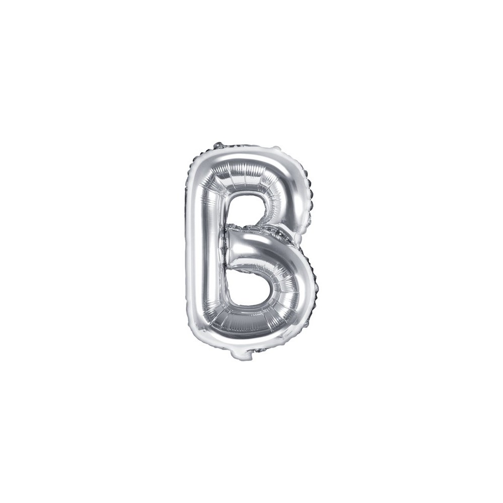Ballon mylar lettre ''B''- 35cm - argent