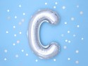 Ballon mylar lettre ''C''- 35cm - argent