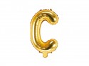 Ballon mylar lettre ''C''- 35cm - or