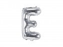 Ballon mylar lettre ''E''- 35cm - argent