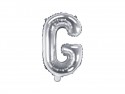 Ballon mylar lettre ''G''- 35cm - argent