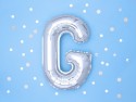 Ballon mylar lettre ''G''- 35cm - argent