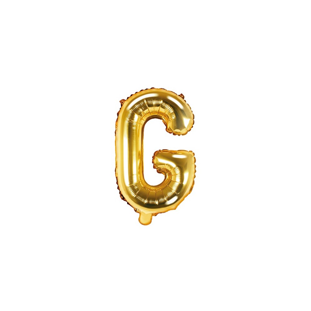 Ballon mylar lettre ''G''- 35cm - or