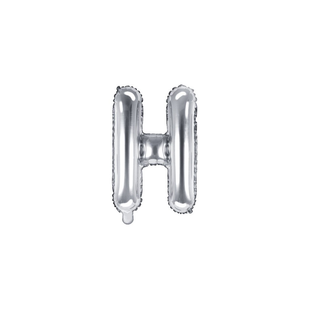 Ballon mylar lettre ''H''- 35cm - argent