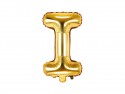 Ballon mylar lettre ''I''- 35cm - or