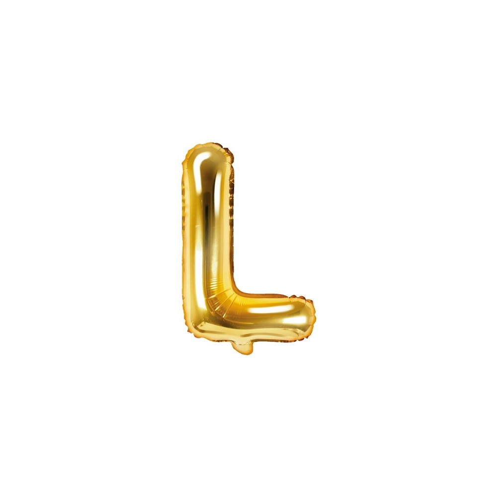 Ballon mylar lettre ''L''- 35cm - or