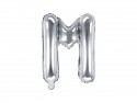 Ballon mylar lettre ''M''- 35cm - argent