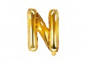 Ballon mylar lettre ''N''- 35cm - or