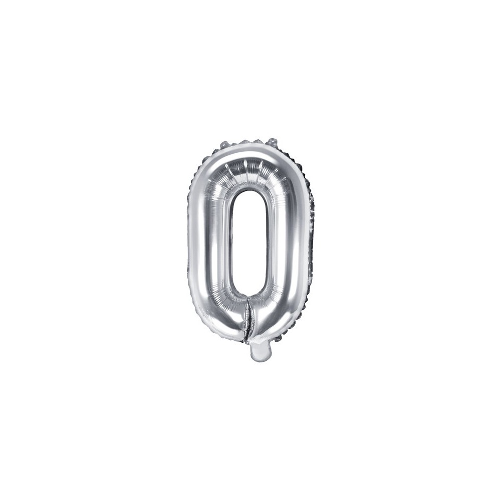 Ballon mylar lettre ''O''- 35cm - argent