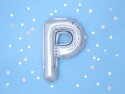 Ballon mylar lettre ''P''- 35cm - argent