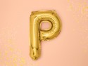 Ballon mylar lettre ''P''- 35cm - or
