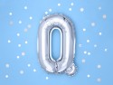 Ballon mylar lettre ''Q''- 35cm - argent