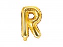 Ballon mylar lettre ''R''- 35cm - or