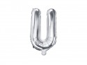 Ballon mylar lettre ''U''- 35cm - argent