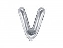 Ballon mylar lettre ''V''- 35cm - argent