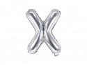 Ballon mylar lettre ''X''- 35cm - argent