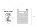 Ballon mylar lettre ''Z''- 35cm - argent
