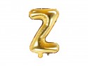 Ballon mylar lettre ''Z''- 35cm - or