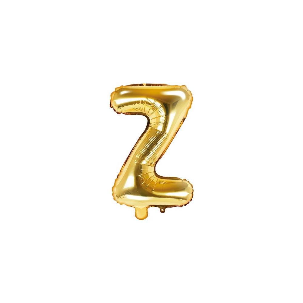 Ballon mylar lettre ''Z''- 35cm - or
