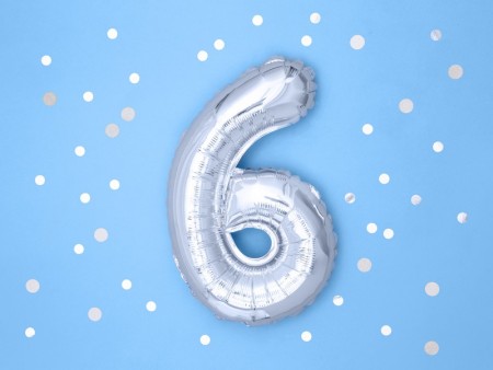 Ballon mylar Numeral ''6''-...