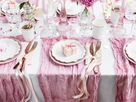 10 Boîtes à pois - rose clair