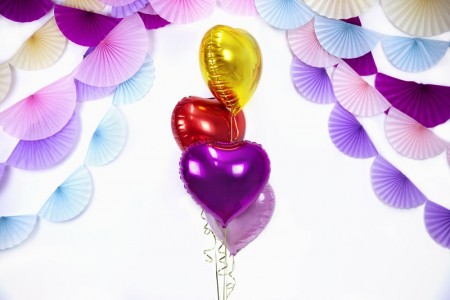 Ballon mylar Coeur - 45cm - or