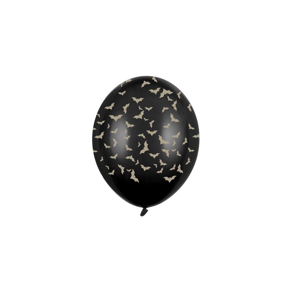 50 Ballons 30 cm - Chauve -souris - Noir Pastel