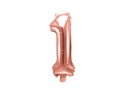 Ballon chiffre rose gold mylar - 40cm