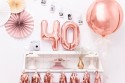 Ballon mylar Chiffre ''4''- 35cm - or rose