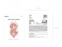 Ballon mylar Numeral 8''- 35cm - or rose