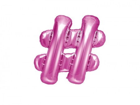 Ballon mylar hashtag- 35cm...