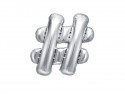 Ballon mylar hashtag- 35cm - argent