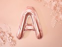 Ballon mylar Lettre ''A''- 35cm - or rose