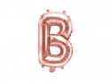 Ballon mylar Lettre ''B''- 35cm - or rose