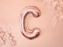 Ballon mylar Lettre ''C''- 35cm - or rose