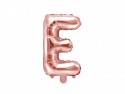 Ballon mylar Lettre ''E''- 35cm - or rose