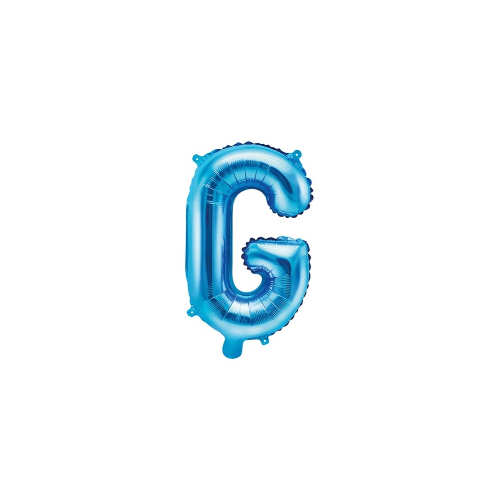 Ballon mylar lettre ''G''- 35cm - bleu