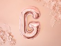Ballon mylar Lettre ''G''- 35cm - or rose