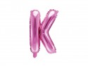Ballon mylar Lettre ''K''- 35cm - rose foncé