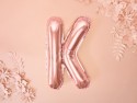 Ballon mylar Lettre ''K''- 35cm - or rose