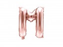 Ballon mylar Lettre ''M''- 35cm - or rose