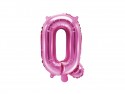 Ballon mylar lettre ''Q''- 35cm - rose foncé