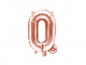 Ballon mylar Lettre ''Q''- 35cm - or rose
