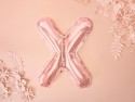 Ballon mylar Lettre ''X''- 35cm - or rose