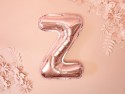 Ballon mylar Lettre ''Z''- 35cm - or rose