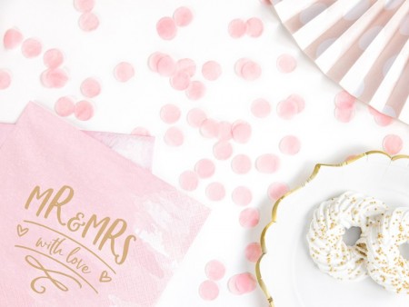 Confettis Cercles - rose clair