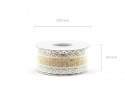 Ruban de jute avec dentelle - 4x500cm