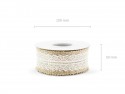 Ruban de jute avec dentelle - 4x500cm