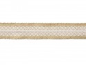 Ruban de jute avec dentelle - 5x500cm